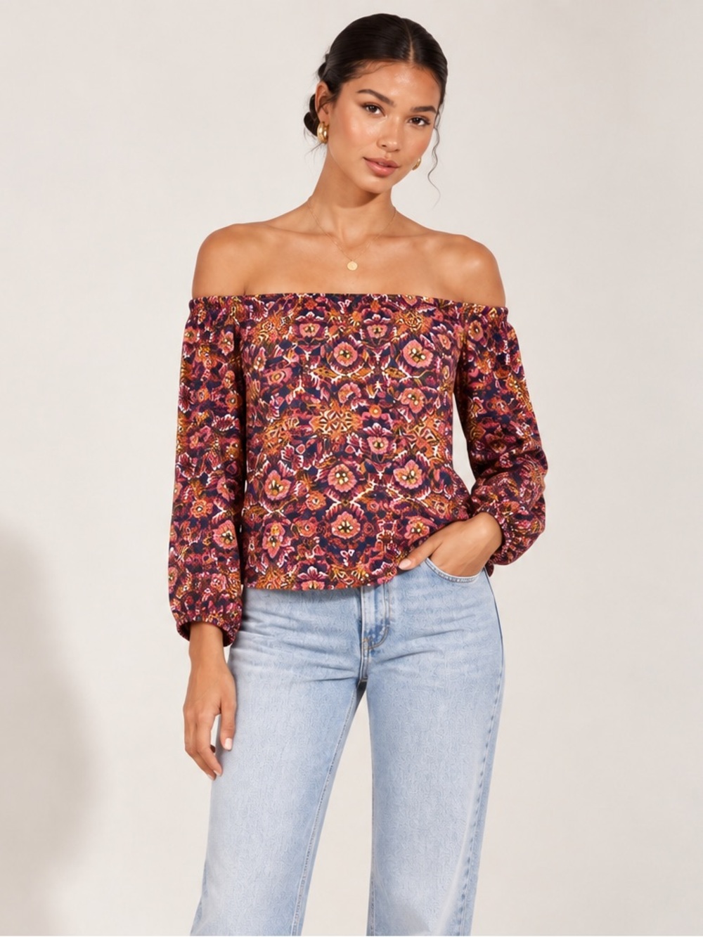 NWT Billabong Mi Amore Off the Shoulder Top size S